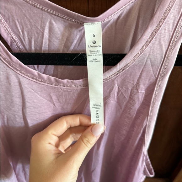 Lululemon Goal Up Tank Color Antionette Size 6 like new - Picture 9 of 9